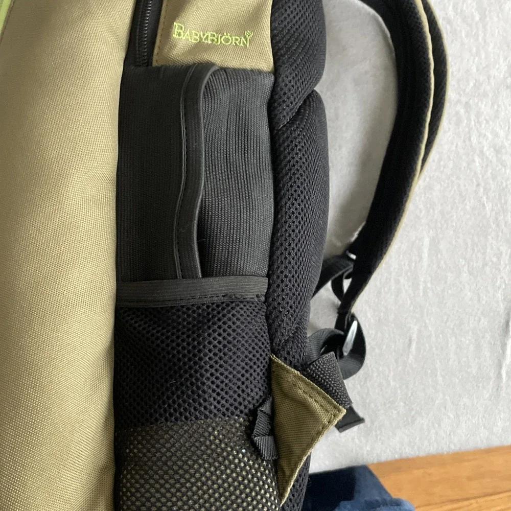 Baby Bjorn‎ Active Diaper Bag Backpack Insulated Pockets Padded Strap Green